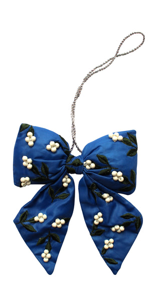 Puffy Christmas Bow “Winther Berries”