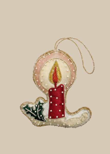 PRE-ORDER Candle Light (red) Christmas Ornament